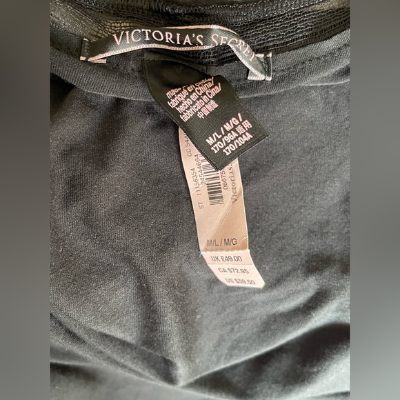 Victoria's Secret Charcoal Black Robe - Picture 6 of 8